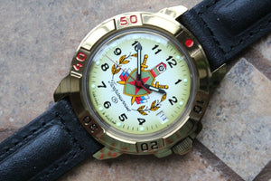 Vostok Komandirsky Military Wrist Watch # 439878 NEW