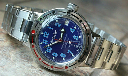 Russian Mechanical Automatic Wrist Watch VOSTOK AMPHIBIAN DIVER 420382