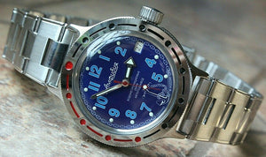 Russian Mechanical Automatic Wrist Watch VOSTOK AMPHIBIAN DIVER 420382