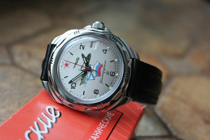 Vostok Komandirsky Russian Military Wrist Watch # 211535 NEW