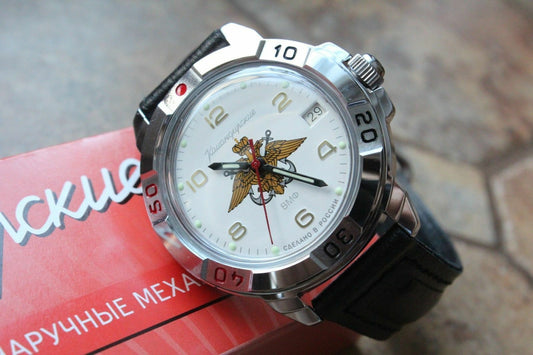 Vostok Komandirsky Military Wrist Watch # 431829 NEW