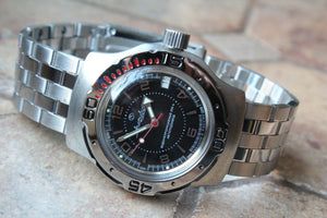 Russian Mechanical Automatic Wrist Watch VOSTOK AMPHIBIAN DIVER 160355