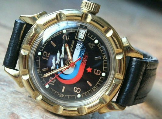 Vostok Komandirsky Automatic Military Wrist Watch 260R Air Force Rare