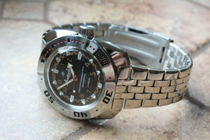 Russian Mechanical Automatic Wrist Watch VOSTOK AMPHIBIAN DIVER 710469