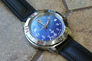 Vostok Komandirsky Military Wrist Watch # 431289 NEW