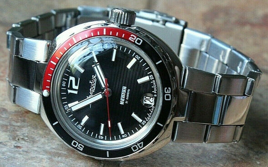 Vostok Amphibian Neptun Russian Machanical Auto Diver Men's wrist watch 960760