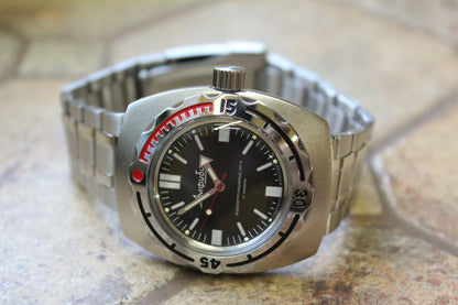 Vostok Amphibian 1967 Russian wrist watch Matte/Gloss 090916
