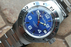 Vostok Amphibian Auto Mechanical Diver wrist watch 060432