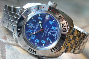 Russian Mechanical Automatic Wrist Watch VOSTOK AMPHIBIAN DIVER 710382