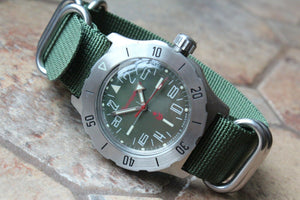 Russian Mechanical Automatic Wrist Watch VOSTOK Komandirsky K-35 350645