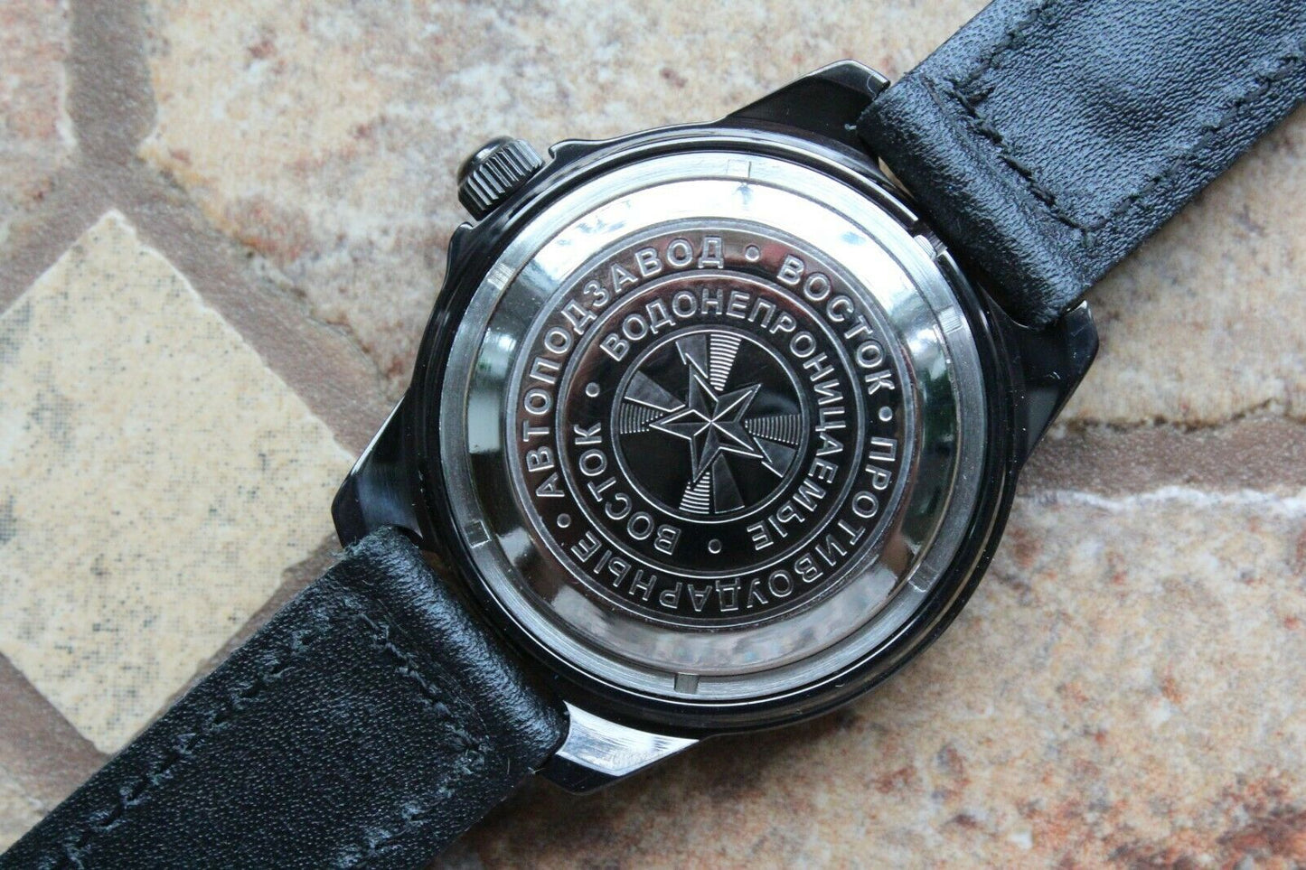 Vostok Komandirsky Mechanical Auto Russian Military Wrist Watch # 646580 NEW