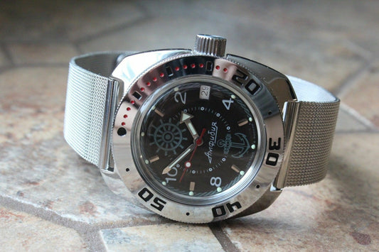 Vostok Amphibian Marine limited Russia wrist watch 710526-S1
