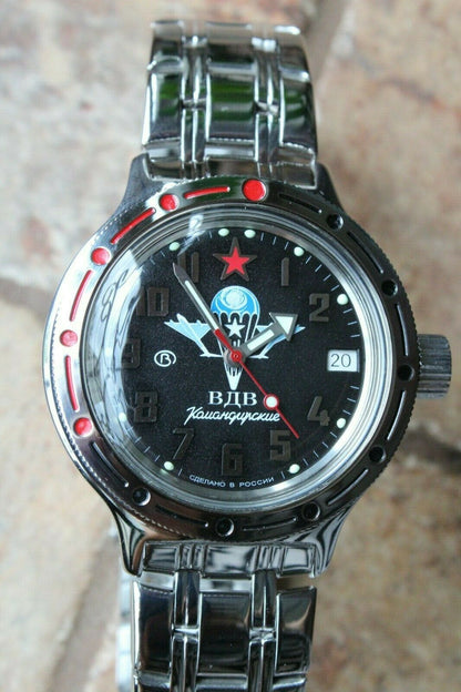 Vostok Amphibian Mechanical Automatic Wrist Watch Diver 420288