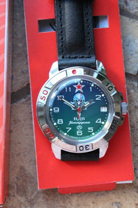 Vostok Komandirsky Military Wrist Watch # 431818 NEW