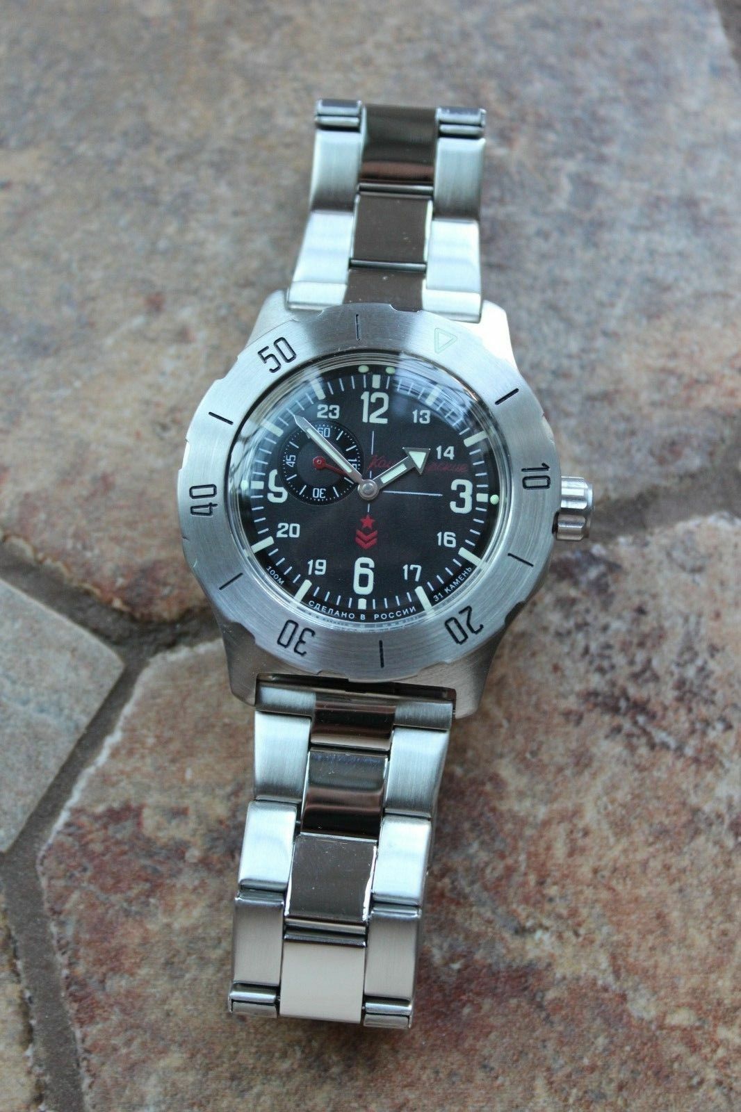 Vostok Mechanical Automatic Wrist Watch Komandirsky K-35 350504