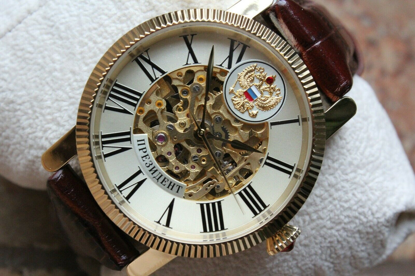 Russian President 4506160 Mechanical Automatic Men's Wrist Watch Poljot