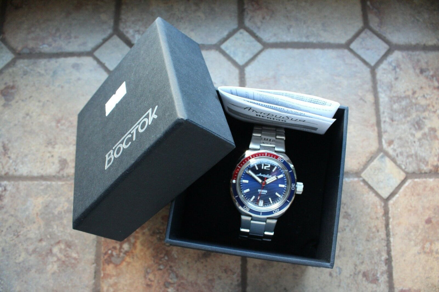 Vostok Amphibian Neptun 960759 Mechanical Automatic Diver Russian wrist watch