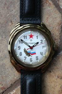 Vostok Komandirsky Russian Military Wrist Watch # 219277 NEW