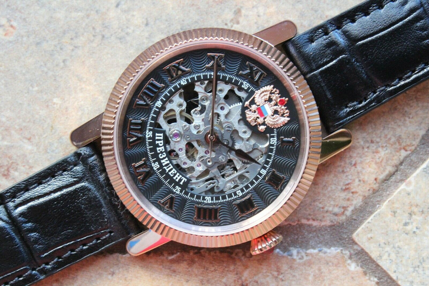 Russian President 4509171 Mechanical Automatic Men's Wrist Watch Poljot