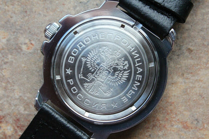 Vostok Komandirsky Military Wrist Watch # 431402 NEW
