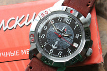 Load image into Gallery viewer, Vostok Komandirsky Military Wrist Watch Premium Leather Band # 431831-l2 NEW
