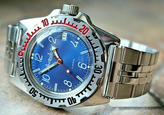 Russian Mechanical Automatic Wrist Watch VOSTOK AMPHIBIAN DIVER 110908