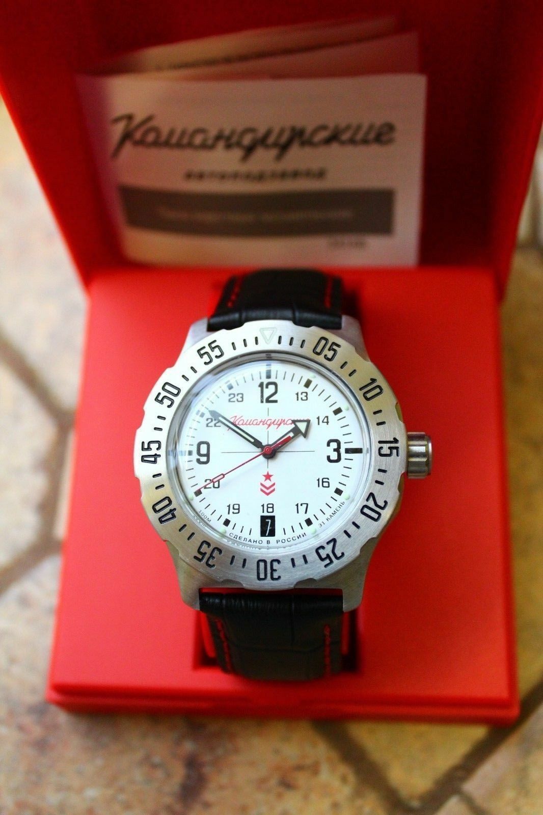 Vostok Komandirsky Mechanical Automatic Wrist Watch K-35 350514