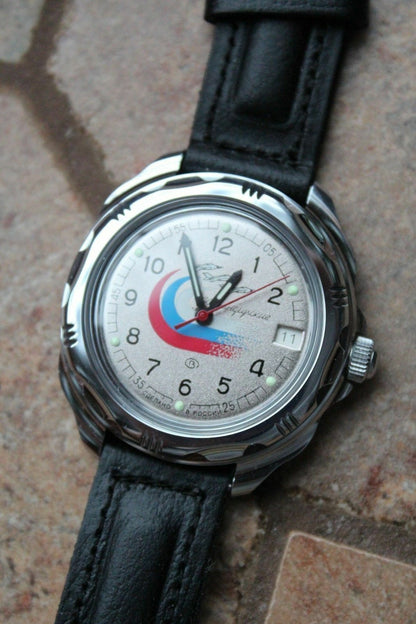 Vostok Komandirsky Russian Military Wrist Watch # 211562 NEW