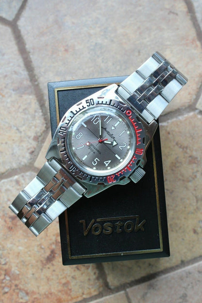 Russian Mechanical Automatic Wrist Watch VOSTOK AMPHIBIAN DIVER 110649