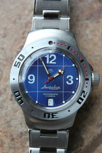 Vostok Amphibian Auto Russian diver wrist watch 060116