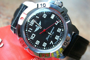 Vostok Komandirsky Military Wrist Watch # 431941 NEW