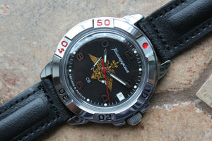 Vostok Komandirsky Military Wrist Watch # 431627 NEW