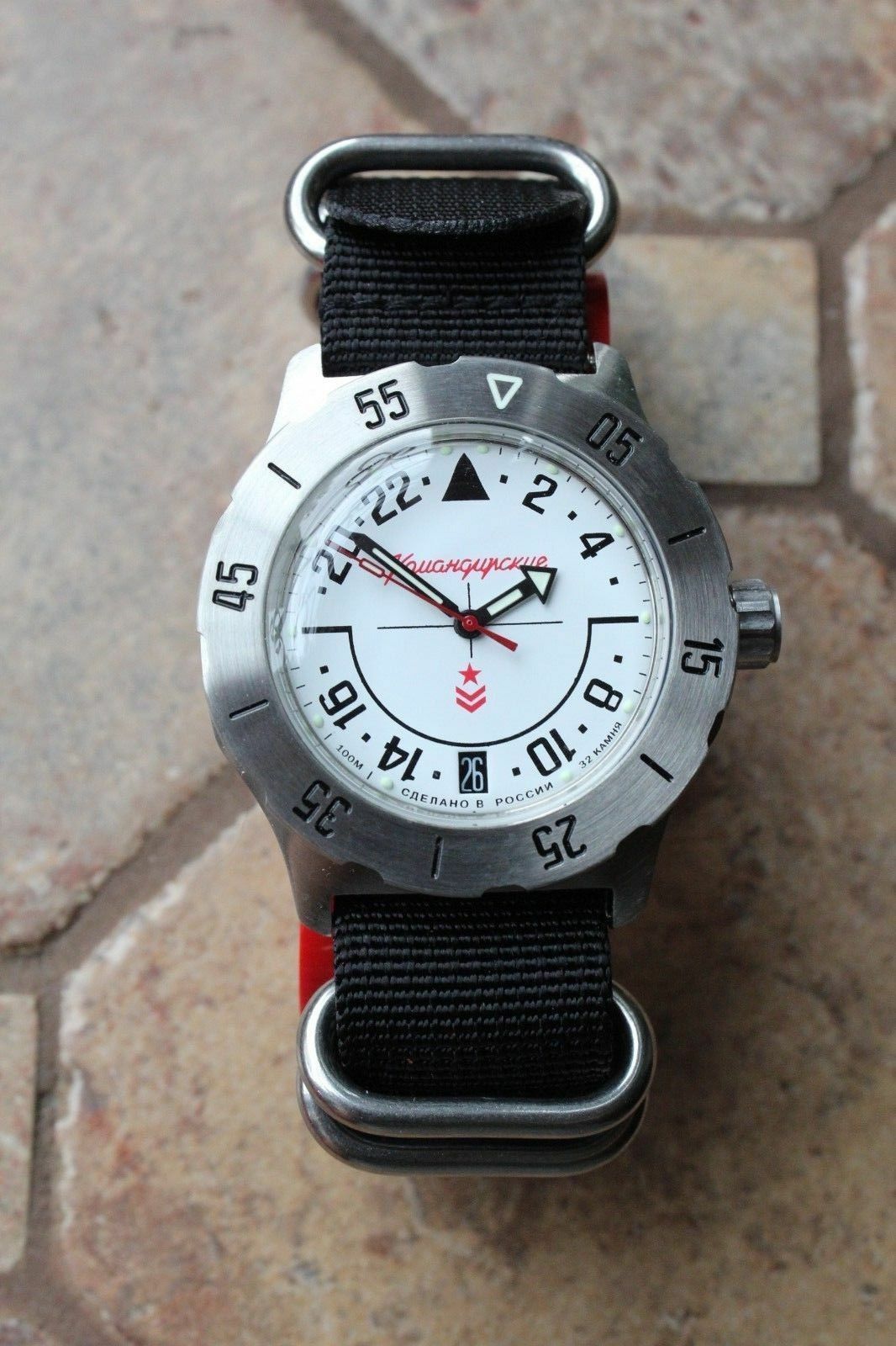 Vostok Komandirsky Mechanical Automatic Wrist Watch K-35 350607