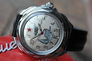 Vostok Komandirsky Russian Military Wrist Watch # 211402 NEW