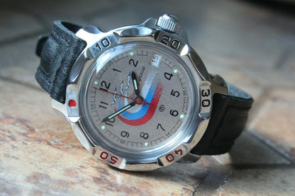 Vostok Komandirsky Russian Military Wrist Watch # 811562 NEW