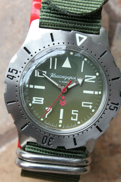 Vostok Komandirsky Mechanical Automatic Wrist Watch K-35 350746
