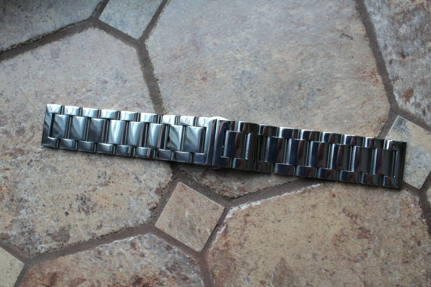Stainless Steel Link Bracelet Metal Strap Watch Band Butterfly Buckle 14-26 mm
