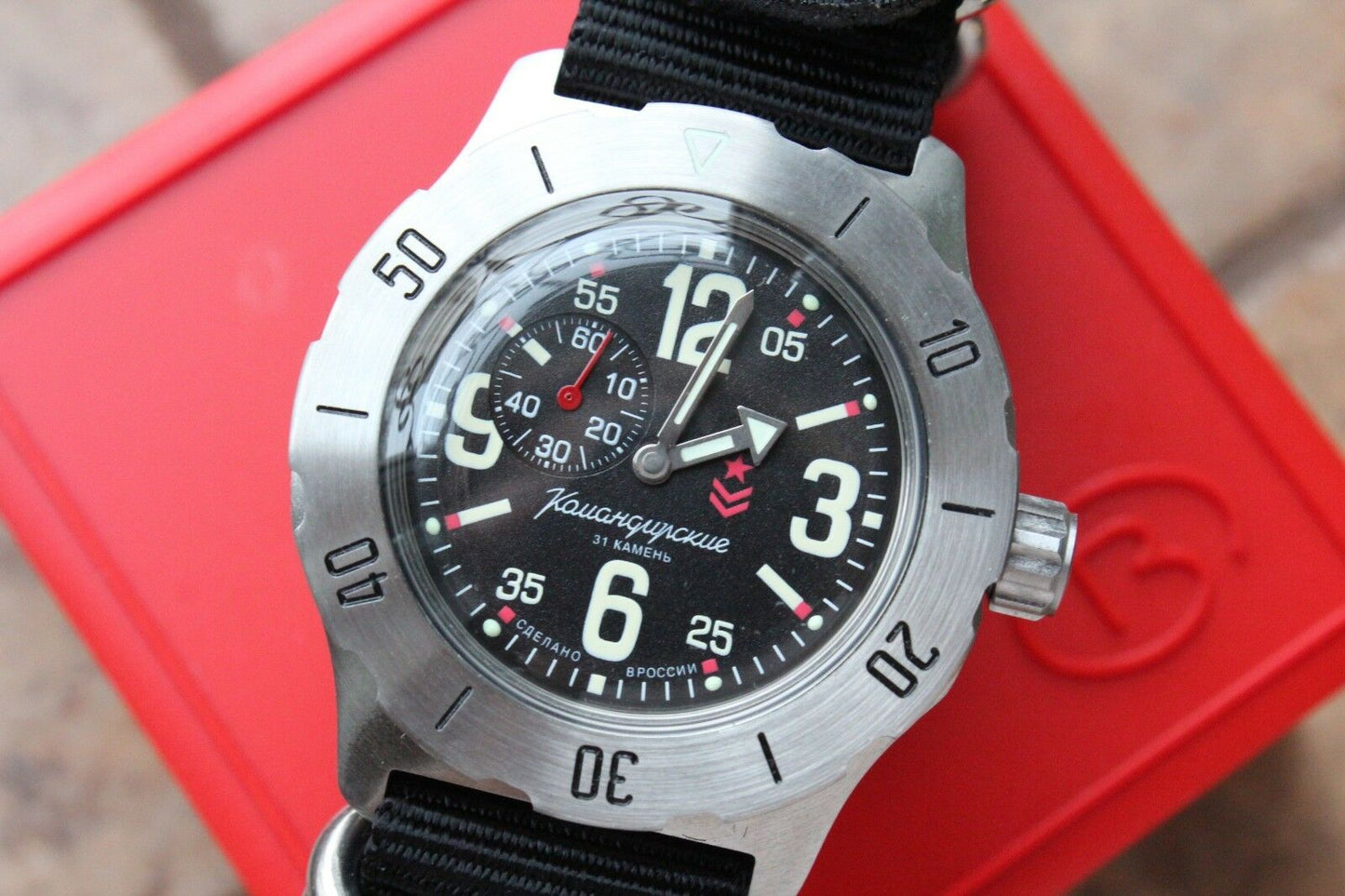 Vostok Komandirsky Mechanical Automatic Wrist Watch K-35 350748