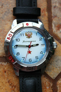 Vostok Komandirsky Military Wrist Watch # 431323 NEW