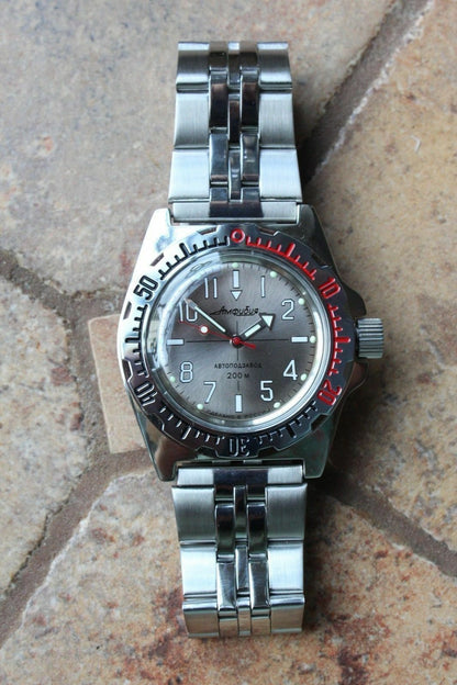 Russian Mechanical Automatic Wrist Watch VOSTOK AMPHIBIAN DIVER 110649