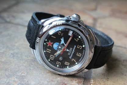 Vostok Komandirsky Russian Military Wrist Watch # 211288 NEW