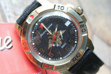 Load image into Gallery viewer, Vostok Komandirsky Russian Military Wrist Watch Aerospace Defense Forces 439632
