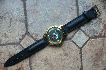 Vostok Komandirsky Military Wrist Watch # 439435 NEW