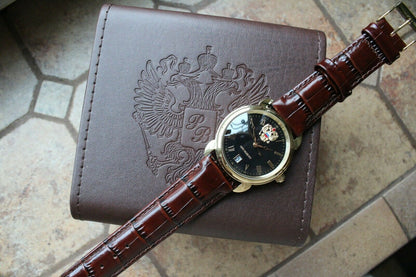 Russian President 4076681 Quartz Men's Wrist Watch Poljot
