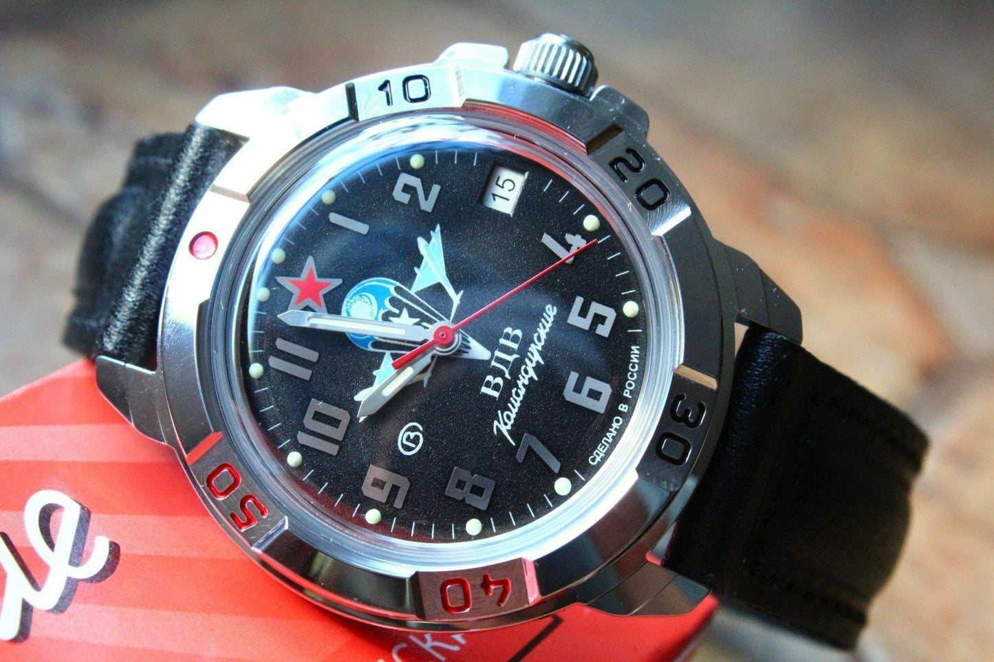 Vostok Komandirsky Military Wrist Watch # 431288 NEW