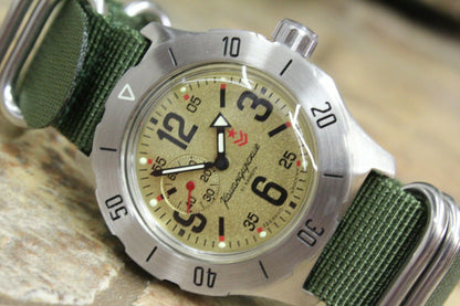 Vostok Komandirsky Mechanical Automatic Wrist Watch K-35 350749