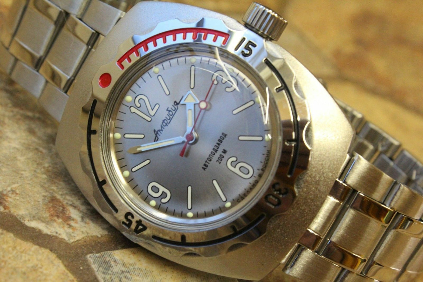 Russian Mechanical Automatic Wrist Watch VOSTOK AMPHIBIAN DIVER 090661