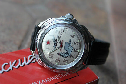 Vostok Komandirsky Russian Military Wrist Watch # 211402 NEW