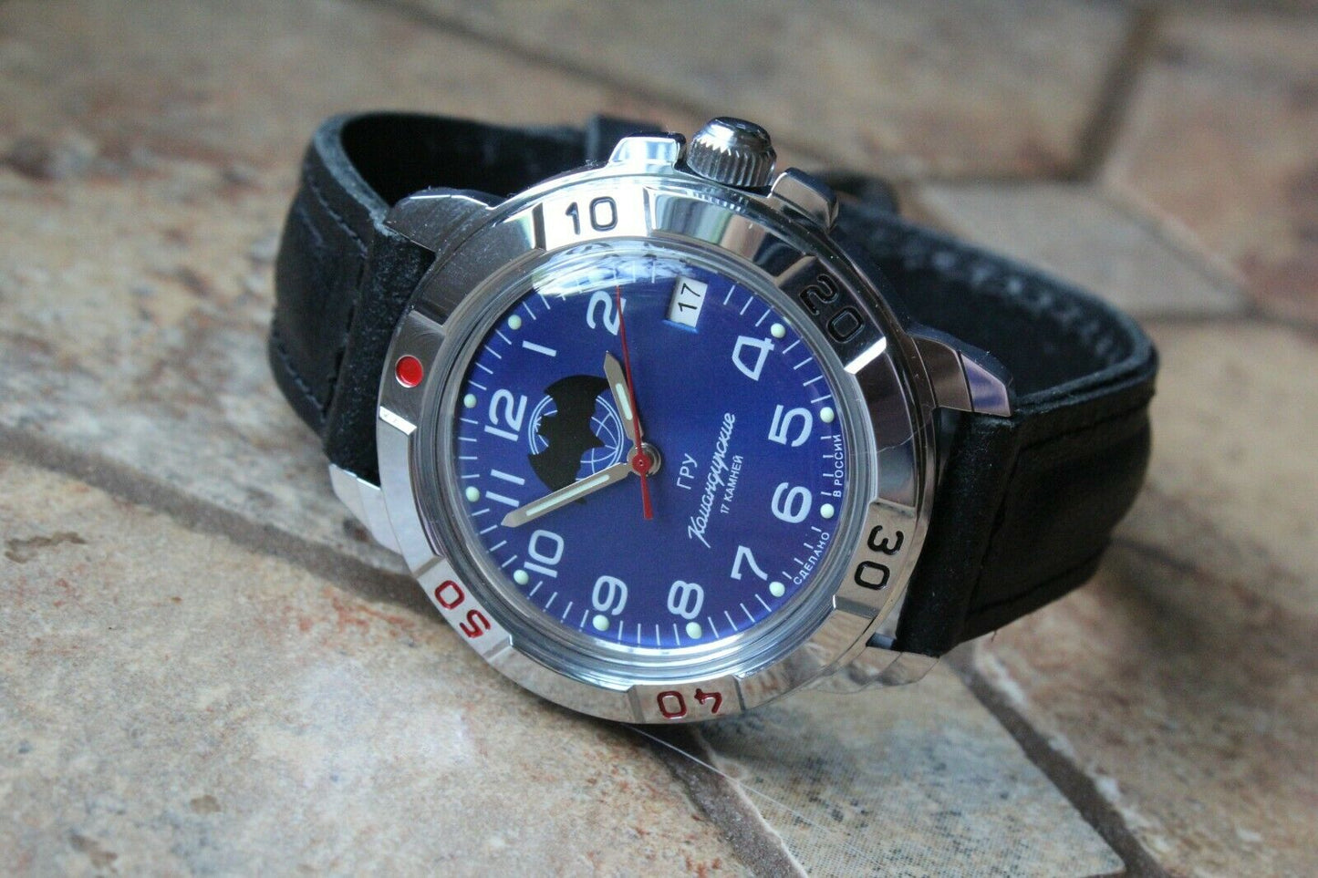 Vostok Komandirsky Russian Military Mechanical Wrist Watch GRU Bat 431874