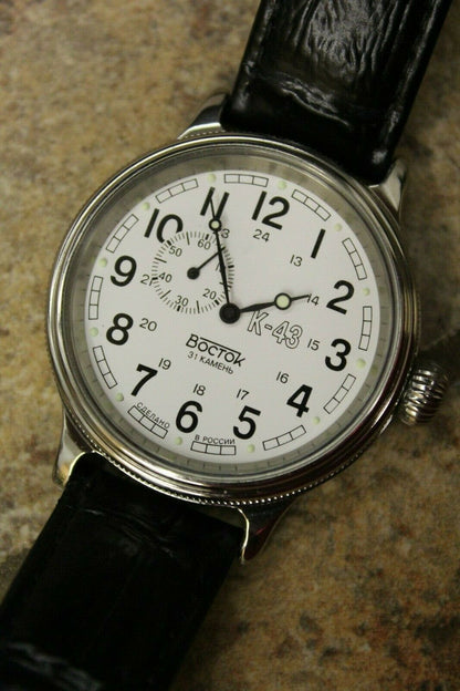 Vostok Komandirsky Classic Retro Auto Russian K-43 Retro wristwatches 540932 New